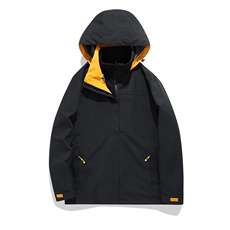 春秋冬三合一冲锋衣保暖连帽外套男女款防风防水户外服SZ618-P140，男装夹克，星座1105-3