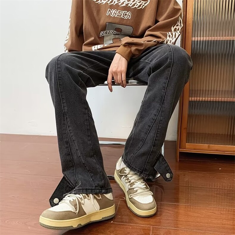 牛仔裤男秋季潮大码休闲裤子高街N744P55,男装牛仔裤,星座1116-2