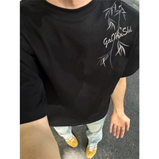 网图有货原创新中式风刺绣男短袖T恤夏季宽松情侣上衣A413-P35，男装T恤，星座1505