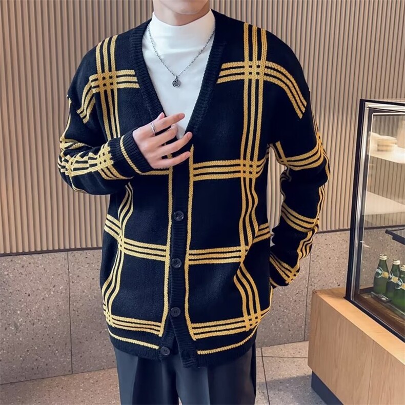 2023毛衣开衫流行百搭简约男士保暖针织衫外套MY080P50,男装针织衫/毛衣,星座410-2