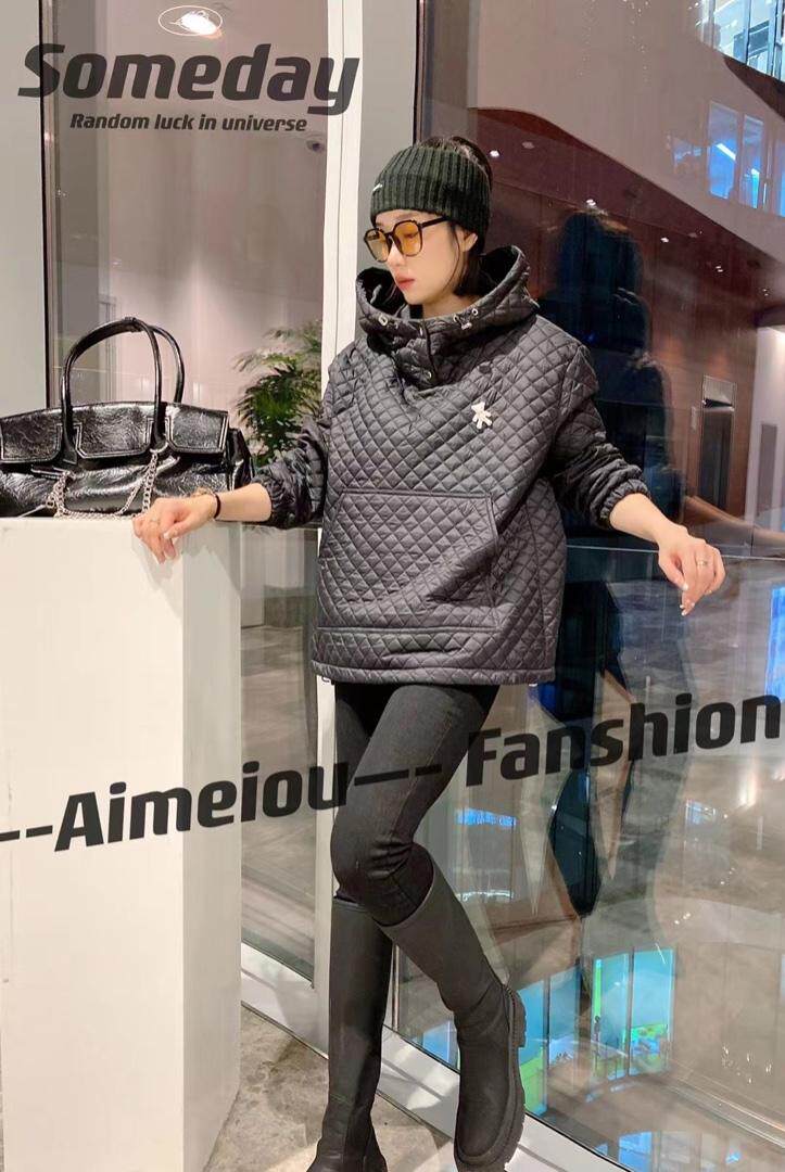 爱美欧现货小熊标卫衣，女装卫衣/绒衫，爱美欧