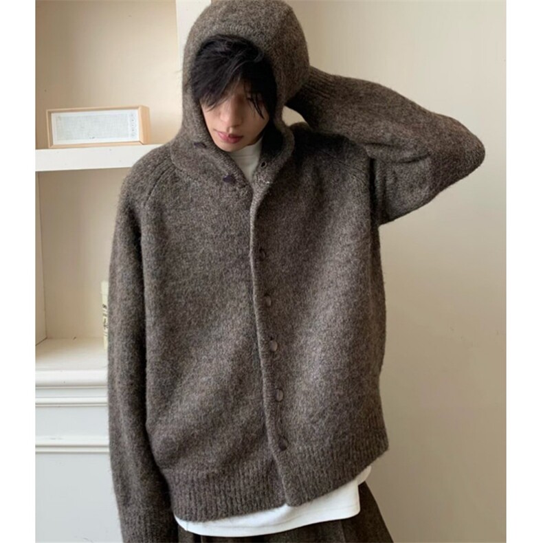 长袖针织开衫毛衣春秋新款宽松连帽显瘦休闲百搭保暖打底衫MY69，男装T恤，星座1116A（原606A-3）