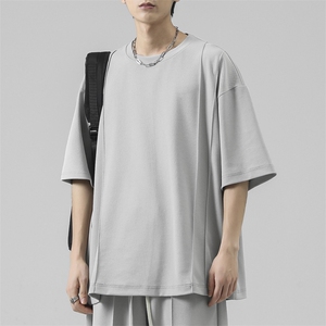 舒适短袖个性标志夏季薄款休闲时尚潮流百搭冰丝 TT351-特批36图片