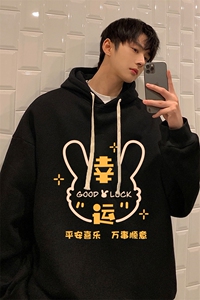 纯棉连帽卫衣男大码运动帽衫宽松薄WY2297-P35图片
