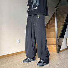 送腰带夏季潮牌宽松休闲裤男美式痞帅休闲工装裤A083-P39，男装休闲裤，星座1001-1