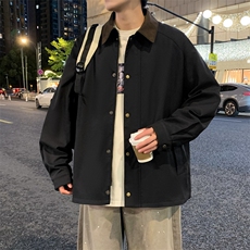 翻领夹克男春季简约宽松潮流百搭上衣服JK268-P78，男装夹克，星座308B-2