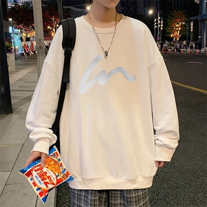 S6280-P28 秋季圆领卫衣男大码韩版宽松长袖外套图片