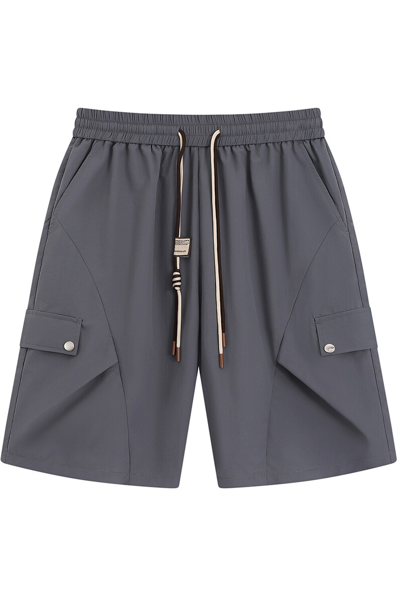 褶皱解构设计速干五分休闲短裤DK008平铺锦纶(S-2XL)TP22,男装休闲裤,电商A088