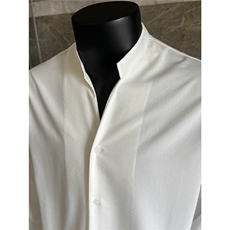 2026老钱风立领男士长袖宽松衬衫浅蓝S123/P65控98，男装衬衫，电商A242