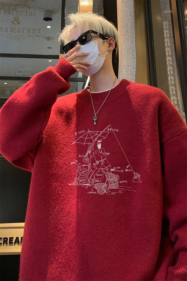 高质量！秋冬季半高领毛衣男士加绒加厚线衣针织衫男DMY533-特P38,男装针织衫/毛衣,电商B371