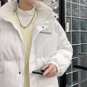 新款男百搭设计感纯色港风棉衣M066-P90控148图片