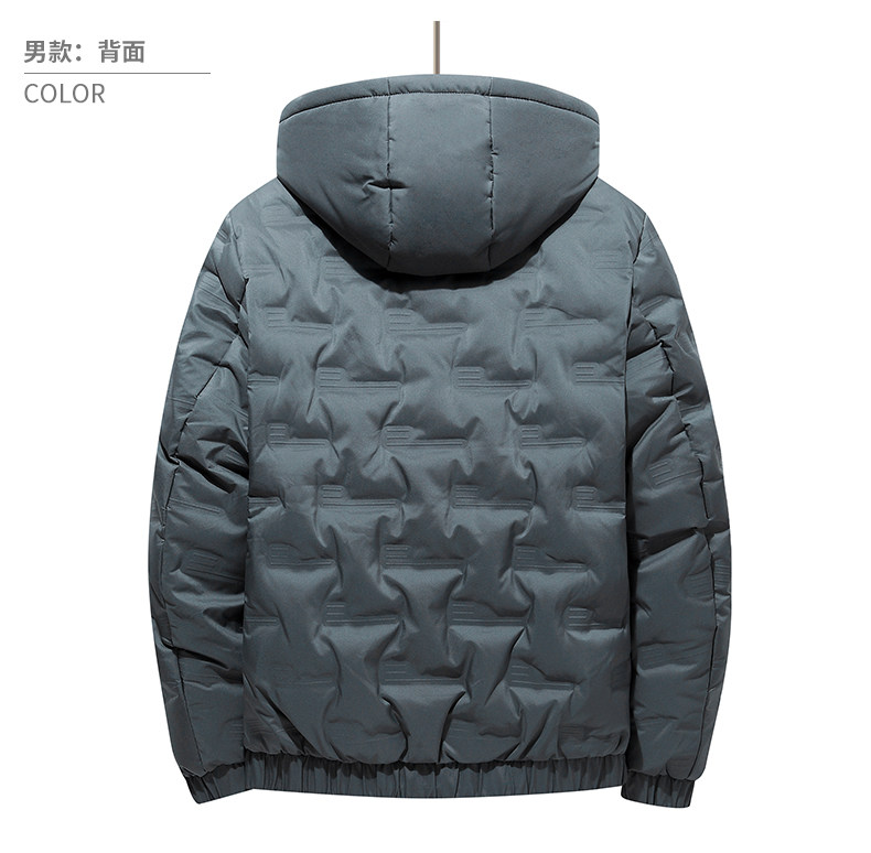 现货外贸侧飞图立领光板团体服班服宽松韩版情侣学生外套羽绒服,男装羽绒服,星座301D-5(原星座1415）