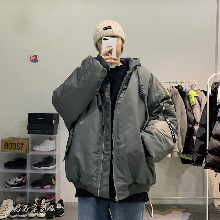 抖音直播品质！档口现货！棒球棉服冬装假两件1611B-G01-P135,男装棉衣,星座1611B