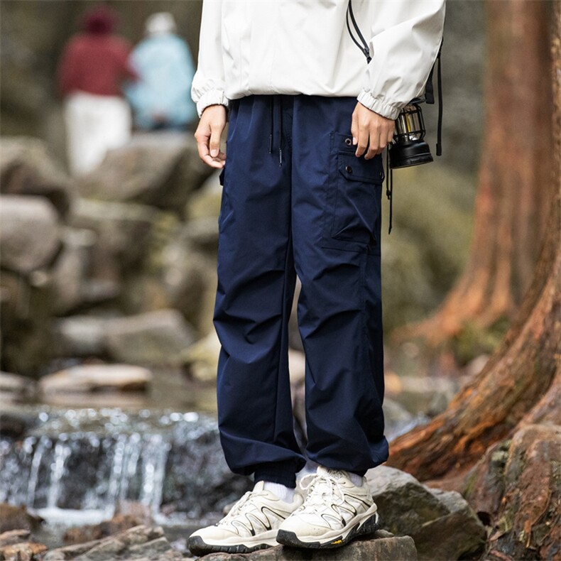 冲锋裤男春季2026新款户外运动登山工装裤宽松束脚裤 K3506 特P50图片
