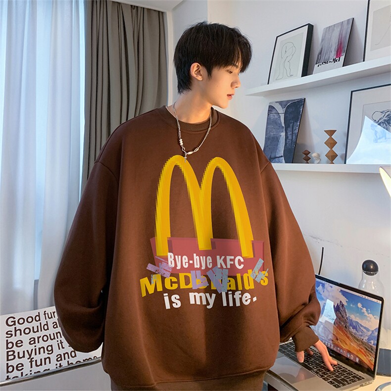 圆领卫衣美式趣味印花JK23405棉特批p25-控48,男装卫衣,星座605(原A050)
