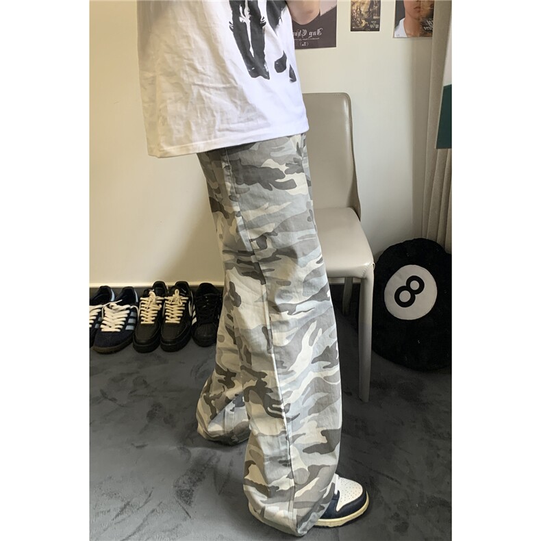 XZ612-K782-P65控88美式复古迷彩工装裤街舞滑板hiphop休闲长裤,男装工装外套,星座612