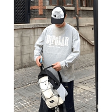 网图有货小香风字母刺绣圆领纯棉束口长袖男女情侣上衣A837-P40，男装卫衣，星座1505