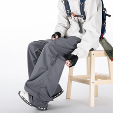 春季新款男女同款伞兵裤直筒弯刀休闲裤DSA157B-K2603-TP38，男装休闲裤，电商A157B