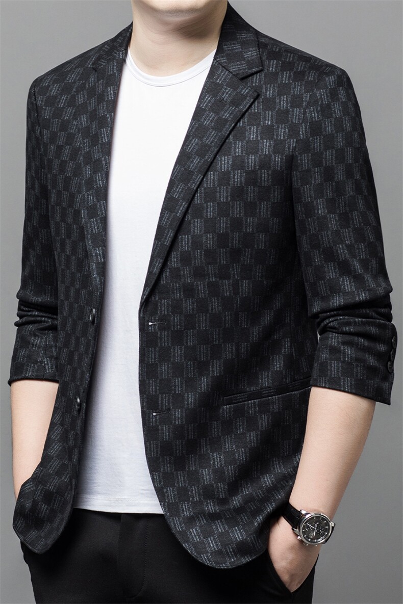 Y6623钱塘2020-2时尚休闲简约百搭中青年男士秋季西服外套P145,男装西服,钱塘207-2
