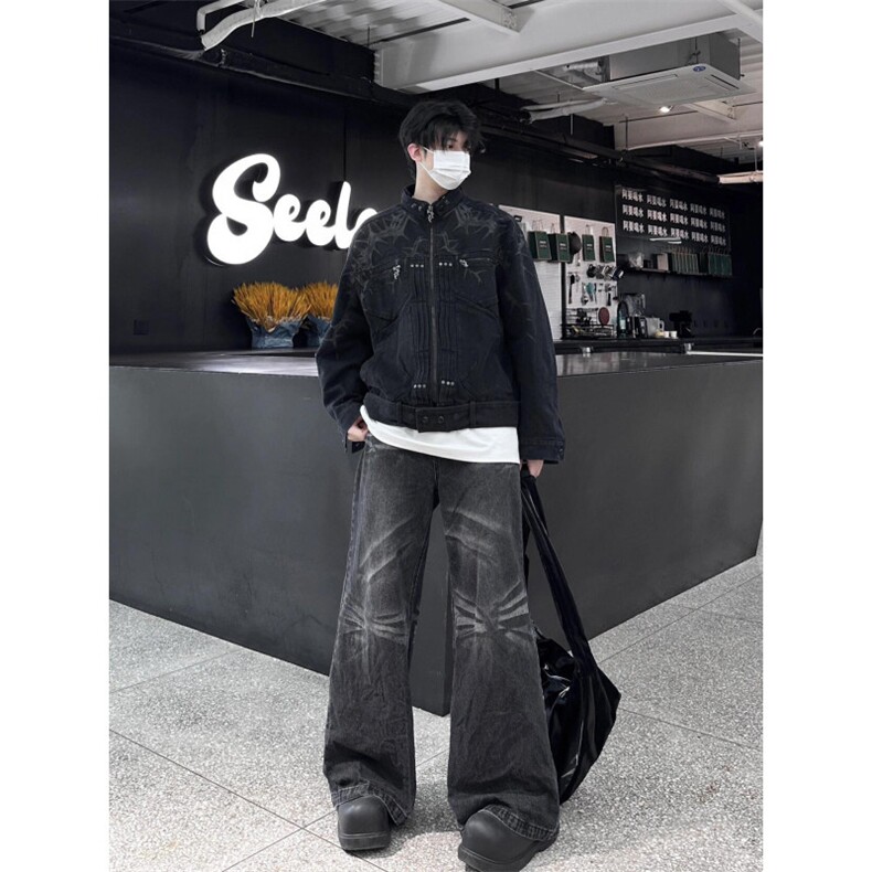 【有货】cleanfit工装外套男春秋美式高街短款夹克JK8325CC-P78,男装夹克,星座1007（原301D）