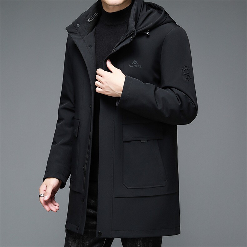 白鸭绒羽绒服男士连帽内胆可拆冬季宽松保暖潮流外套QE89996-P290,男装羽绒服,电商B212（原钱塘6029）