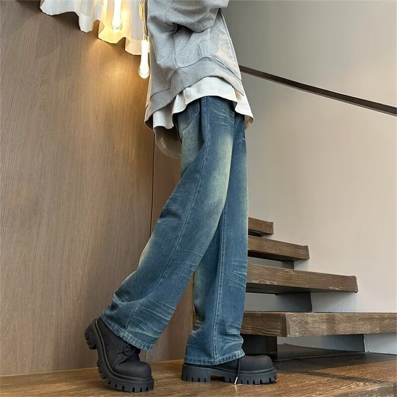 2024美式牛仔裤男款春季长裤潮V148P50,男装牛仔裤,星座1116-2