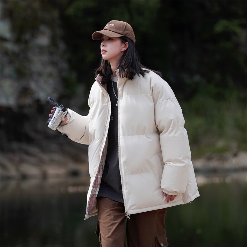 抖音得物美式潮流高品质格子三防加厚羽绒棉衣外套棉服MY5555-P68,男装棉衣,星座610B-1