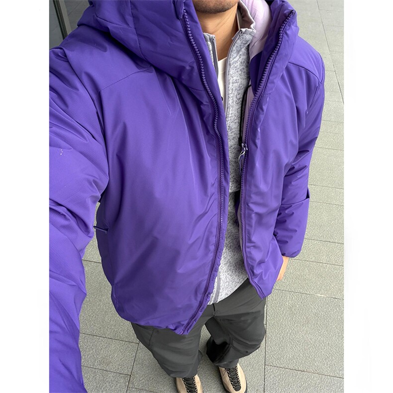 高品阿瞳木户外山系轻量化P棉休闲连帽棉衣棉服男女A1123-P125,男装棉衣,星座1505