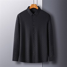CE815钱塘2020-2中青年男士商务休闲简约百搭薄款长袖衬衣P77，男装衬衫，钱塘207-2