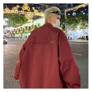美式棒球服外套男士秋季新款高街痞帅青少年飞行员夹克 J658-P65图片