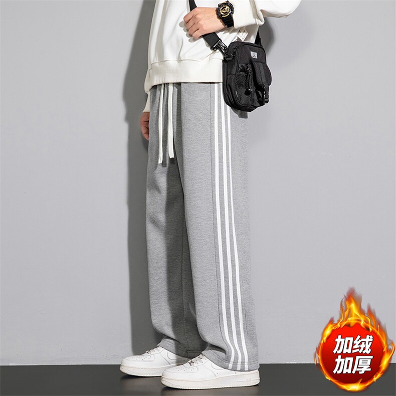 新款男百搭设计感加绒港风休闲裤K186H-P50,男装卫衣,星座717