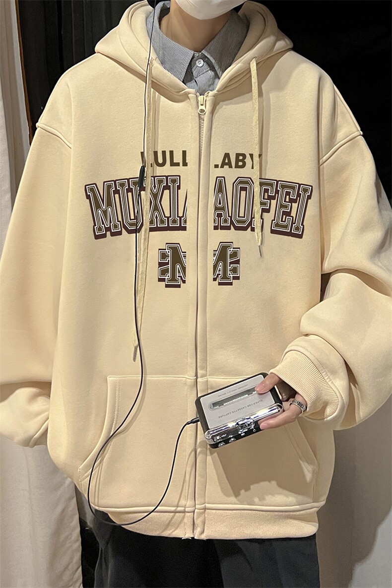 抖音供货、复合重磅360克现货开衫卫衣宽松D223A-KS2315-特P45,男装卫衣,电商019-1