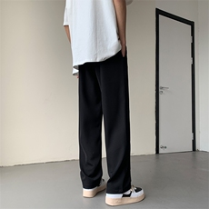 夏季薄款垂感顺滑面料宽松西裤百搭休闲裤XZ211-1-K2317-P50，男装西裤，星座211-1
