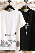 2021夏季新白砖墙日系大码男已注册卡通印花T恤宽松短袖T1010-P25，男装T恤，电商A001