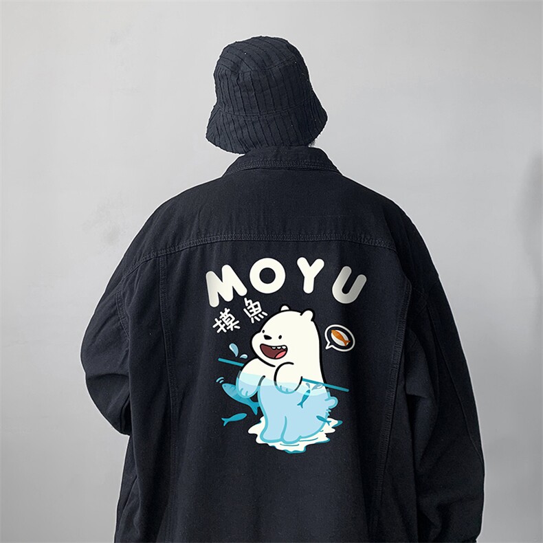 牛仔夹克男大码牛仔外套男茄克NJ77414-P60,男装夹克,电商A040