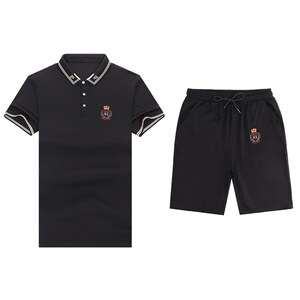 中年运动套装男夏季两件套2023新款中年宽松短袖T恤夏装运动服图片