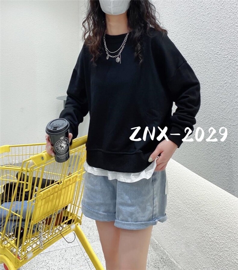 【现货】秋季新款背后小设计款卫衣，女装卫衣/绒衫，BLM