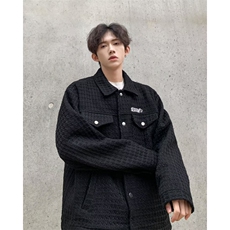 小香风外套男秋冬棉服宽松痞帅夹克加厚高级感上衣青年潮JW9204，男装夹克，星座1116A-1（原606A）
