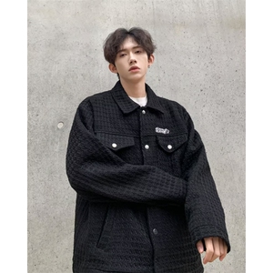 小香风外套男秋冬棉服宽松痞帅夹克加厚高级感上衣青年潮 JW9204图片