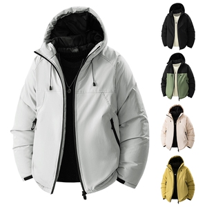1506-1/MAT20771-加绒棉衣/P64冬季新款男士闲棉服宽松帽百搭棉衣图片