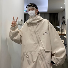 山系户外防水冲锋衣男秋季新款三合一斜拉链登山夹克美式W9283，男装夹克，星座1116A-1（原606A）