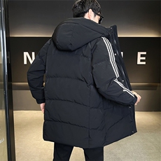 标50白鸭绒中长款羽绒服男连帽加厚外套冬装男B317-6151-P265，男装羽绒服，电商B317