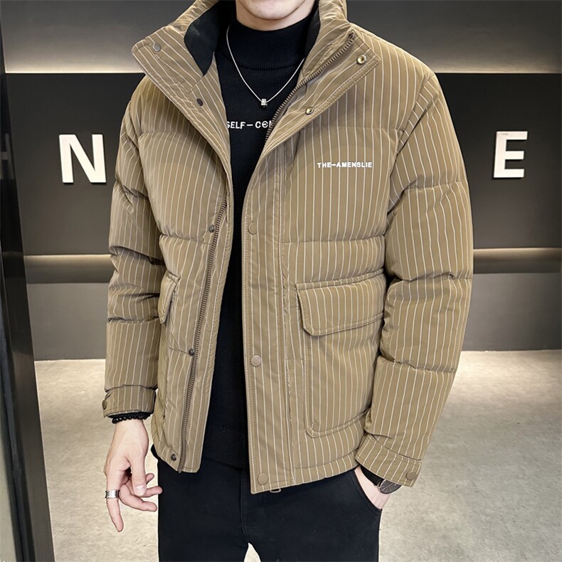 冬季新款立领皮羽绒服男短款外衣保暖羽绒外套Y6803-P195,男装羽绒服,电商A237