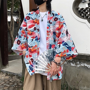 现货夏季 大码新中式防晒服薄外套男女冰丝开衫道袍汉服 F20/P40图片