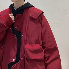 美式复古不规则飞行员棒球服外套男休闲工装棉衣夹克，男装棉衣，星座218-1（原230）
