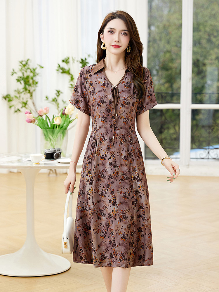 2024年夏季新品小碎花超舒适连衣裙,女装连衣裙,臻衣坊