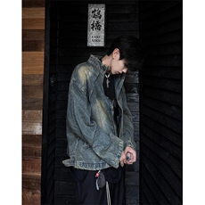 【有货】cleanfit水洗做旧短款牛仔外套美式工装夹克JK03CC-特P78，男装夹克，星座1007（原301D）