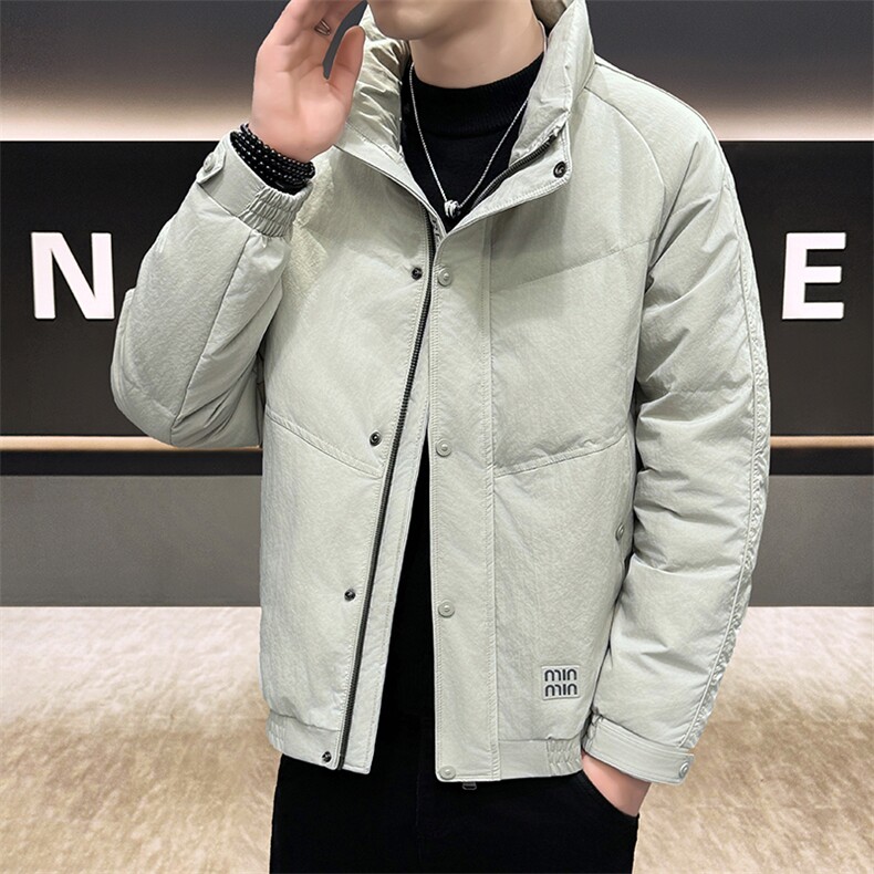 DS-A225标2025冬季新款男士立领时尚潮流白鸭绒羽绒服夹克55888，男装夹克，电商A225