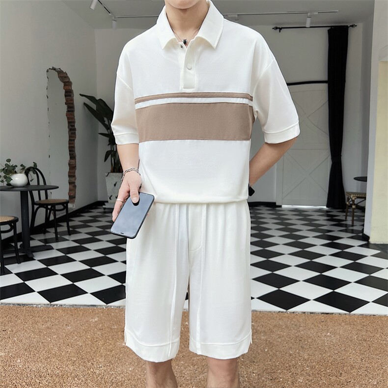 23年男士夏季套装抖音款,男装休闲套装,电商A210