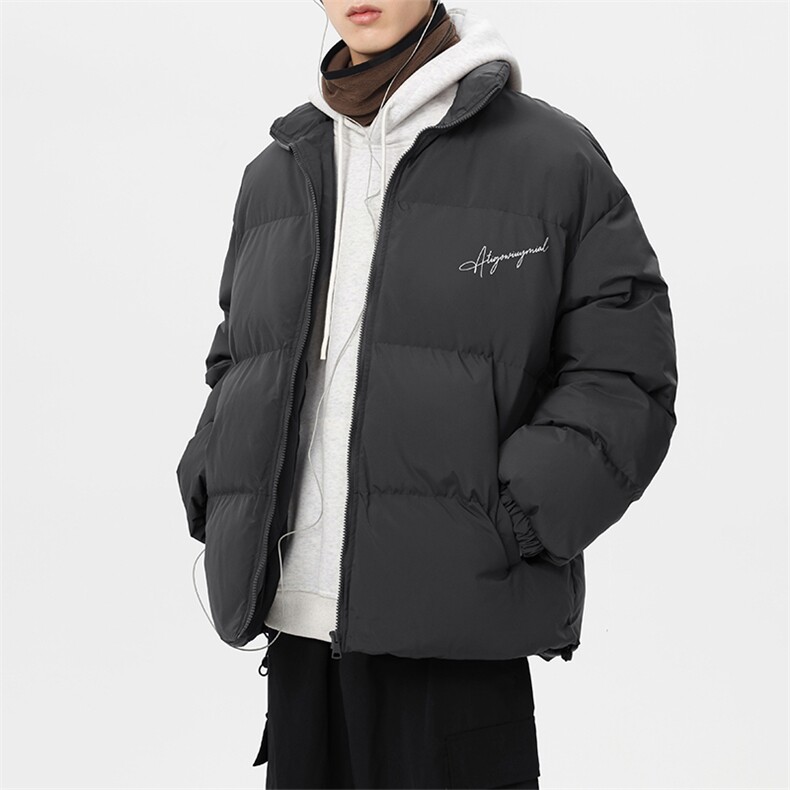 冬季新款韩版设计感棉服休闲字母印花面包服DT2655-TP5098,男装棉衣,电商A102